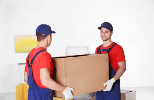Moving van ready for a central London residential move in Fitzrovia