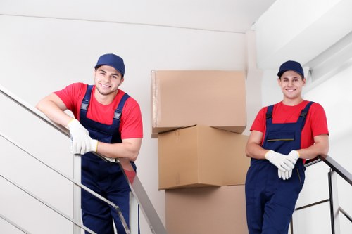 Urban moving service near Fitzrovia buildings
