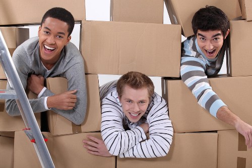 Movers helping with a residential move in Fitzrovia