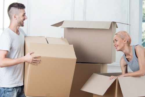 Local moving service handling a flat move in central London